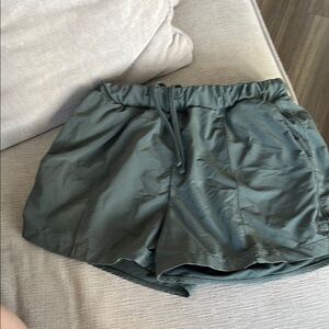 Zella Green Athletic Shorts Lightweight Moisture-Wicking